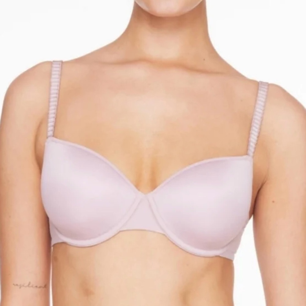 Thirdlove 24/7 Classic T-Shirt Bra Violet Ice Lilac Purple 38H $74 Memory Foam